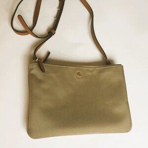 LAUREN BY RALPH LAUREN DOUBLE OPENING CROSSBODY BAG